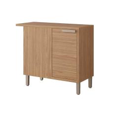 Balcão de Cozinha c/ Tampo Estela Nicho de Canto c/ 1 Porta 92cm Freijo - MGM