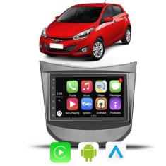 Kit Multimidia Android Auto Carplay HB20 2012 2013 2014 A 2019 7" Voz 