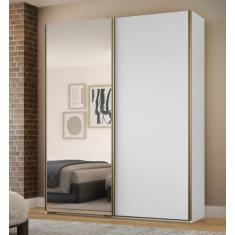 Guarda-Roupa Raffinato 100% MDF 2 Portas 1 Espelho - Belmax