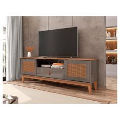 Rack Sala Esmeralda para TV até 60 Polegadas Pés em Madeira - Casa D, 