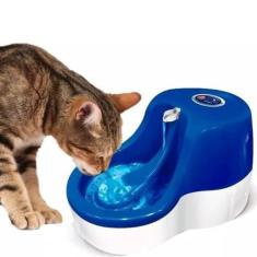 Fonte Bebedouro Para Gatos Água Corrente Azul 110v Furacão Pet 0233