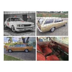 Kit 4 Quebra-Cabeças Cognitivos Carros Caravan De 60 Peças