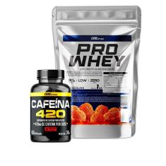 Whey Protein Concentrado Refil 1Kg + Cafeina 420 - 60 Cápsulas
