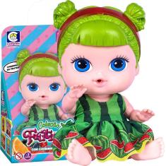 Boneca Bebe Frutinhas Com Cheirinho De Frutas Melancia