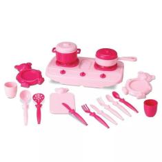 Fogãozinho De Brinquedo Com Acessórios Roma Brinquedos