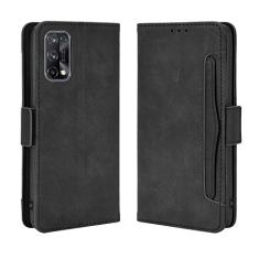 Capa com compartimento para cartão para Oppo Realme X7 Pro, capa flip carteira com suporte de couro para Oppo Realme X7 Pro, capa magnética retrô para celular, capa carteira com compartimentos para
