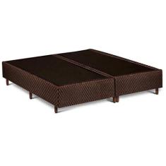 Cama Box Base Queen Universal Rústico Brown (158x198x25) - Polar - Col