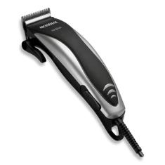 Máquina de Cortar Cabelo Mondial Hair Stylo CR-02 4 com Pentes Prata/Preta