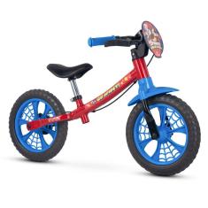 Bicicleta Aro 12 de Equilíbrio Balance Spider Man Sem Pedal Até 21kg Nathor