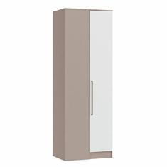 Guarda Roupa Modulado Canto Reto 1 Porta Requinte+ Móveis Castro Duna Line/branco Line