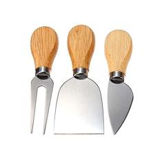 Kit Facas e Acessórios para Cortar Queijo 3 peças