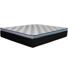 Colchão Casal Molas Ensacadas Florence Master 138x188x32cm Preto Com Cinza