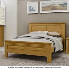 Cama Casal em Madeira Maciça 1,60 Florença Imbuia - Straub Web