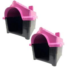 2x Casinhas Pet Cachorro Gato Conforto e Segurança Casa N2 - Supri Pet