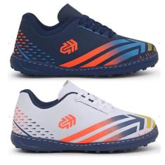 Kit 2 Pares de Chuteira infantil Society Tênis Escolar Crianças Solado