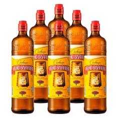 Cachaça Adoçada Velho Barreiro 910ml 6 Unidades