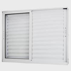 Janela de Alumínio Veneziana 100x120cm 3 Folhas Magnum Atlântica