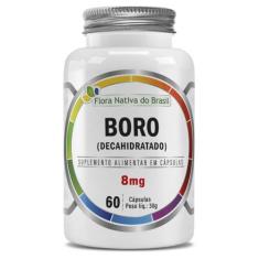 Boro Decahidratado 8mg 60 Capsulas Flora Nativa