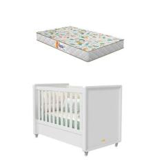 Berço Americano Tutto New Branco com Colchão Gazin  Matic - Matic Move