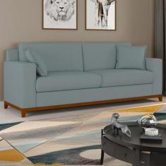 Sofá Living Vintage 3 Lugares 220cm em Boucle Slim - Arte Cúbica Estof