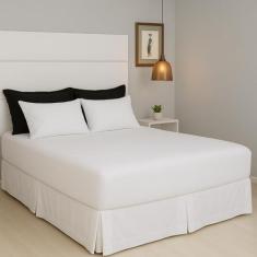 Jogo de Lençol Casal 3 Peças Liso Malha 100% Algodão COZZILAR - Toque 