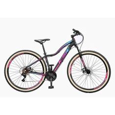 Bicicleta Aro 29 Feminina KSW MWZA 24 Velocidades Freio a Disco Suspensão-Unissex