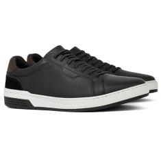 Tênis Masculino Freeway Casual Angel Couro Confortável Cadarço Elástico SPARK01-Masculino