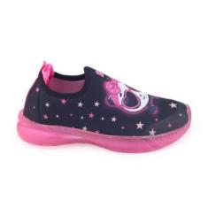 Tênis infantil unissex Novopé slipon 32001170 elástico Luz-Unissex