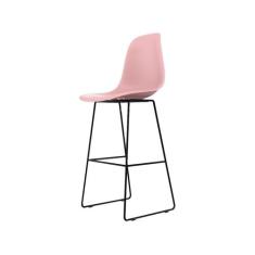 Banqueta Eames Quad Rosa e Preta - Mobly, Rosa