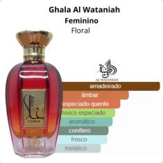 Perfume Arabe Al Wataniah Ghala EDP 100ml Feminino Original com Nota F