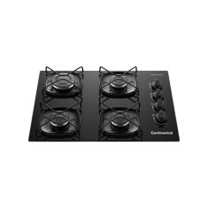 Cooktop 4 Bocas à Gás Continental KC4GR Vidro Efficient Bivolt, Bivolt