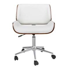 cadeira de escritório diretor giratória lauren branca