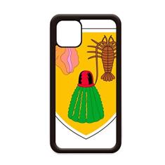 Capa com emblema nacional das Ilhas Turcas e Caicos para iPhone 11 Pro Max para Apple Mobile Case