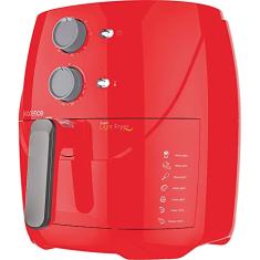 Fritadeira Sem Óleo Cadence Super Light Fryer Colors, 3,2L, Vermelha, 220V, FRT551