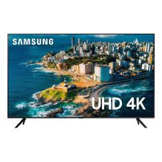 Smart TV Samsung 43&quot; UHD 4K 43CU7700 2023, Processador Crystal 4K, Gaming Hub, Visual Livre de Cabos, Alexa built in, Controle Único