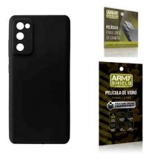 Capinha Silicone Aveludada + Película Camera 3D - Armyshield