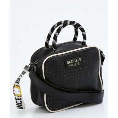 Bolsa tranversal preta com chaveiro exclusivo