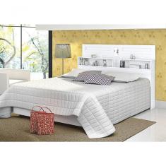 Cabeceira Casal Florença 1,40 Branco - Vitamov