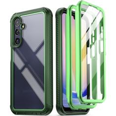 Poetic Capa Guardian para Samsung Galaxy A25 5G, [2 molduras frontais] [teste de queda de grau mil-20 pés] Capa híbrida à prova de choque de corpo inteiro com protetor de tela integrado,