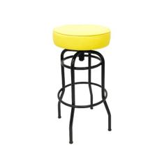 Banqueta Giratória Bar para Bancada Média Altura 65cm cor Preto Assent