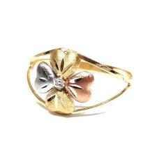 Anel de ouro 18K trevo - Elegancy Joias, 26