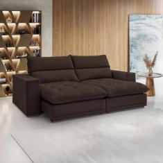 Sofá Retrátil e Reclinável 290cm Martinho Veludo - Celflex