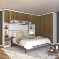 Guarda Roupa Dormitório Modulado Alpes Casal 1,38 m Canto - Roupeiro L