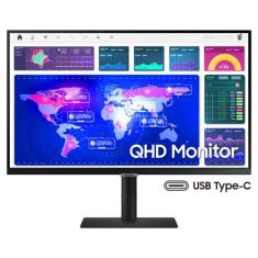 Monitor Samsung 27" QHD HDMI Display PORT USB USB-C 90W ETHERNET Ajust
