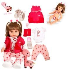 Bebê Reborn Realista Pelúcia Preço + Barato 100% Silicone - Cegonha Re