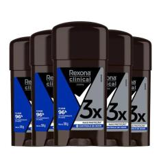 Kit Desodorante Antitranspirante Rexona Stick Clinical Men Clean 58g -