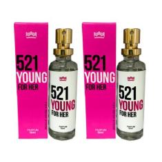 Kit 2 Perfume Feminino 521 Young For Her Amakha Paris 15ml