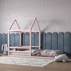 Cama Infantil Casinha Yescasa limonada rosa