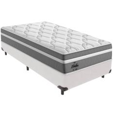Cama Box Branco e Colchão Berlim Molas Ensacadas Solteiro Probel
