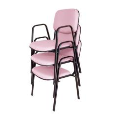 03 Cadeiras para Auditórios Linha Hotel Auditório Rosa